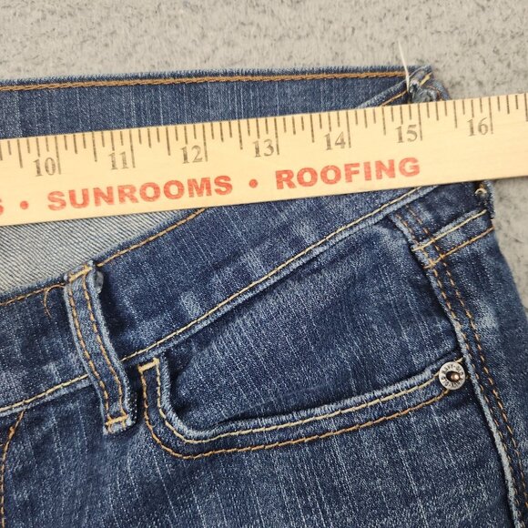 Womens Size 8 Regular Diva Old Navy Jeans Blue Bootcut Classic Mid Rise Stretch - Picture 4 of 12